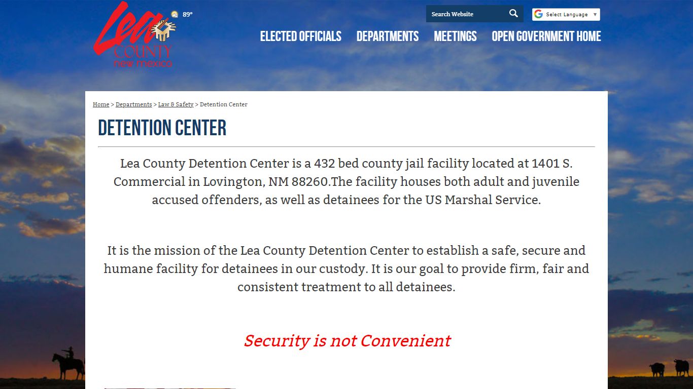 Detention Center - Lea County, New Mexico