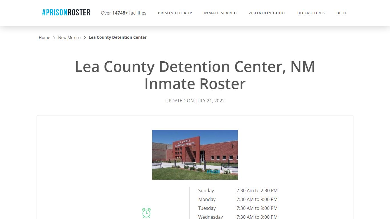 Lea County Detention Center, NM Inmate Roster